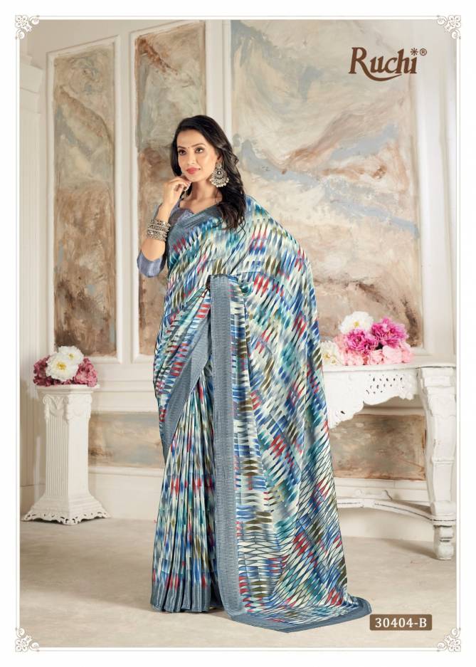 Vivanta Silk 30 By Ruchi Silk Crepe Printed Daily Wear Sarees Wholesale Suppliers In Mumbai